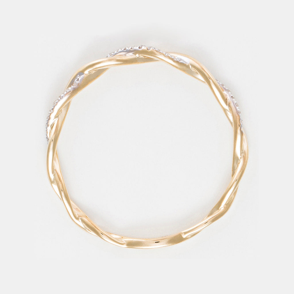 Bague "Entortillement" Diamant 0,06Cts/29