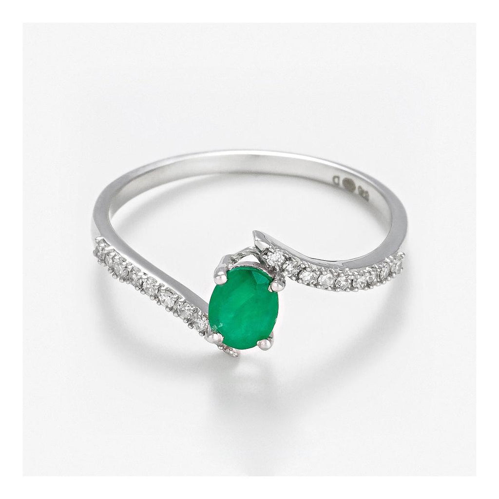 Bague "Belle Émeraude" D0,09/18 + E0,35/1