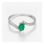 Bague "Belle Émeraude" D0,09/18 + E0,35/1