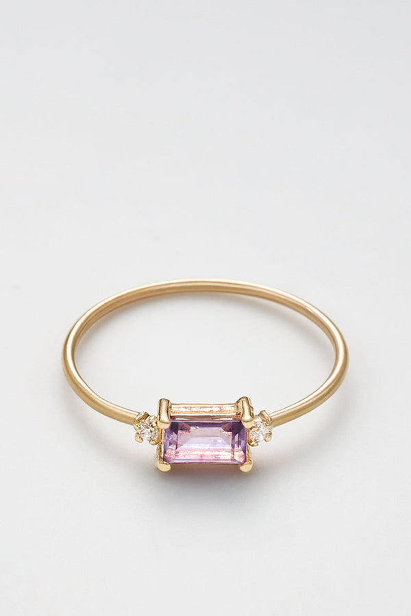Bague "Darcy" - Or Jaune 375/1000, Semiprecious St Et Zirconium