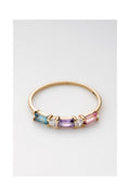 Bague "Hazel" Or Jaune 375 / 1000 Et Semiprecious St