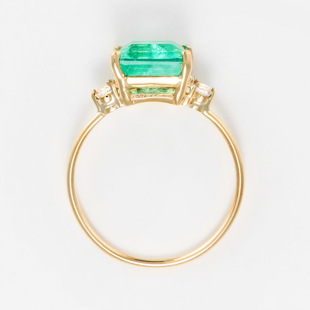 "Hope 0.5Ct/1" Ring - 375/1000 Yellow Gold Topaz And Quartz/Topaz