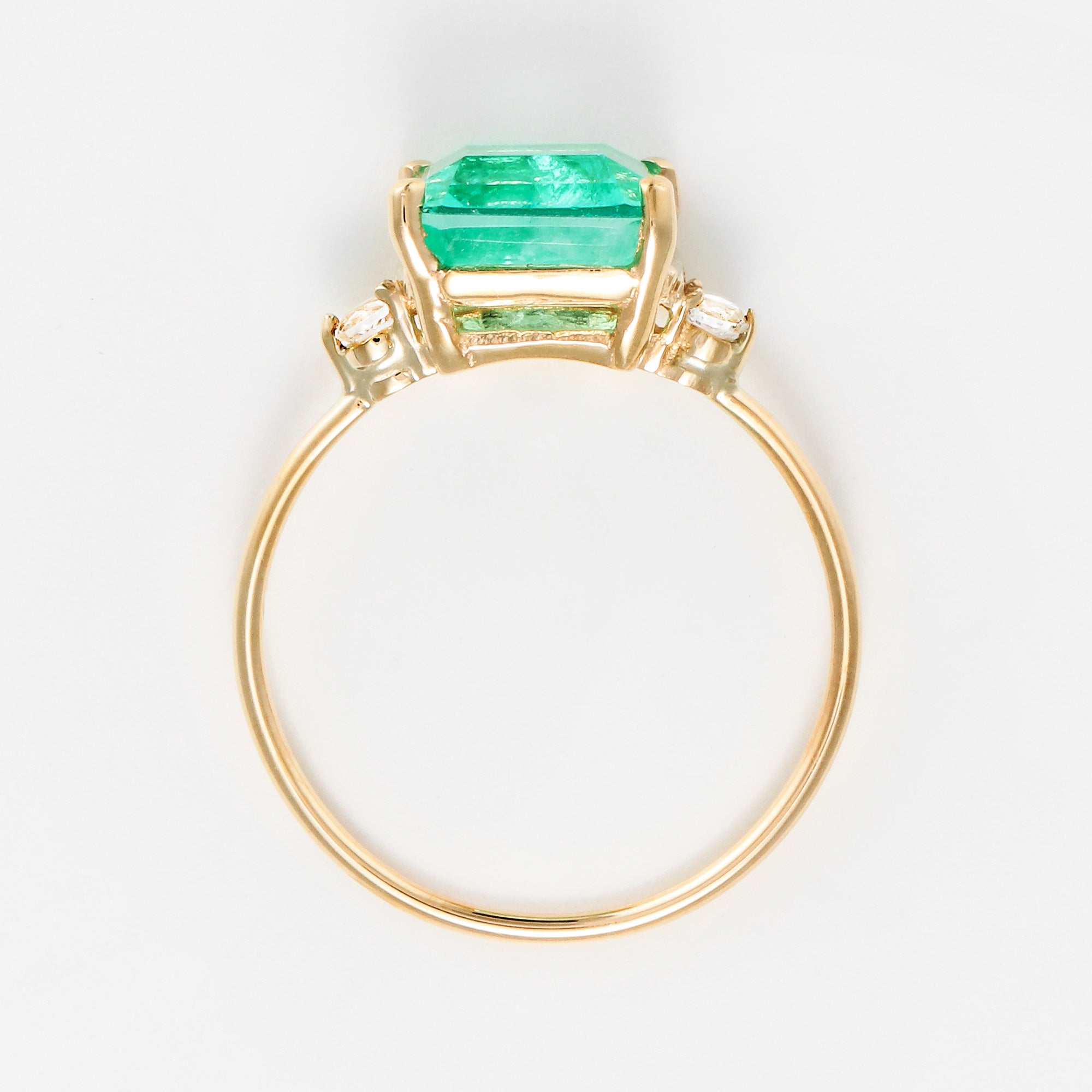 "Hope 0.5Ct/1" Ring - 375/1000 Yellow Gold Topaz And Quartz/Topaz