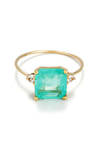 Bague "Espoir 0,5Ct/1" Quartz Bleu Et Topazes, Or Jaune 375/1000