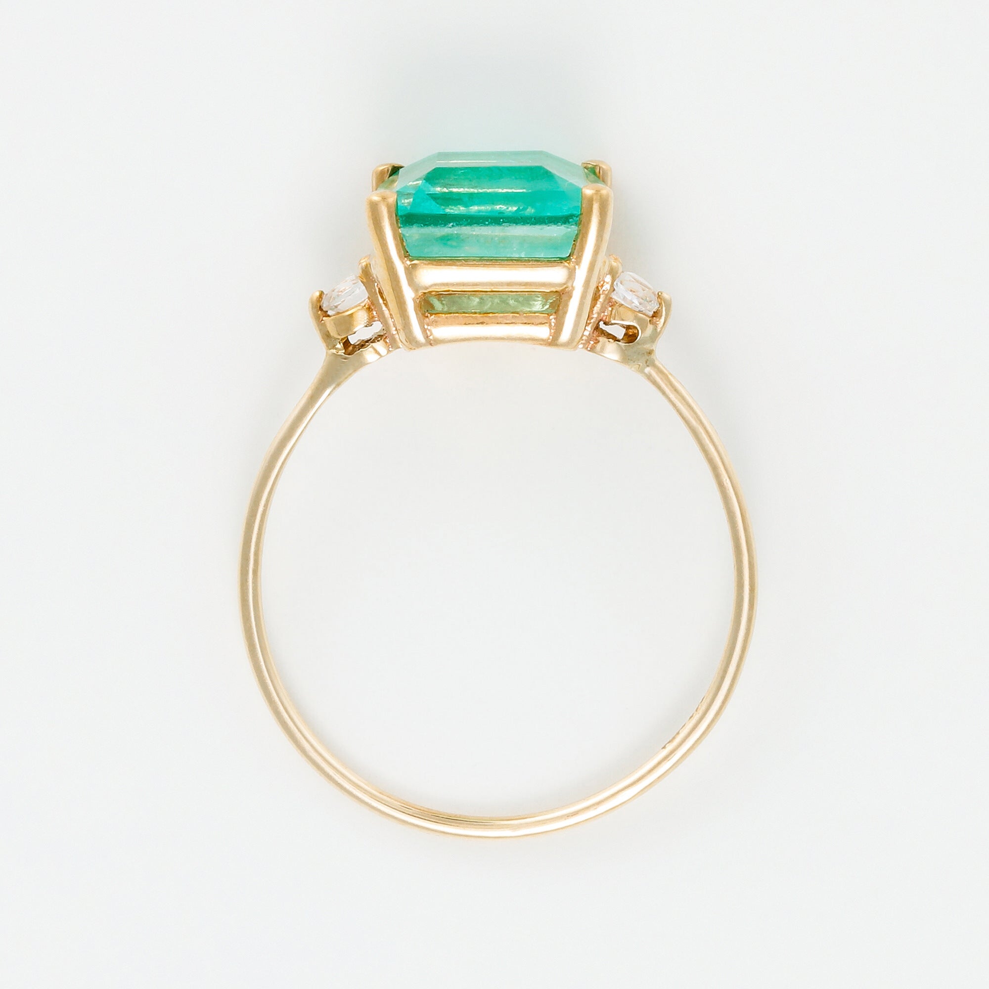 Bague "Espoir 0,5Ct/1" - Or Jaune 375/1000 Et Quartz Bleue/Topaze