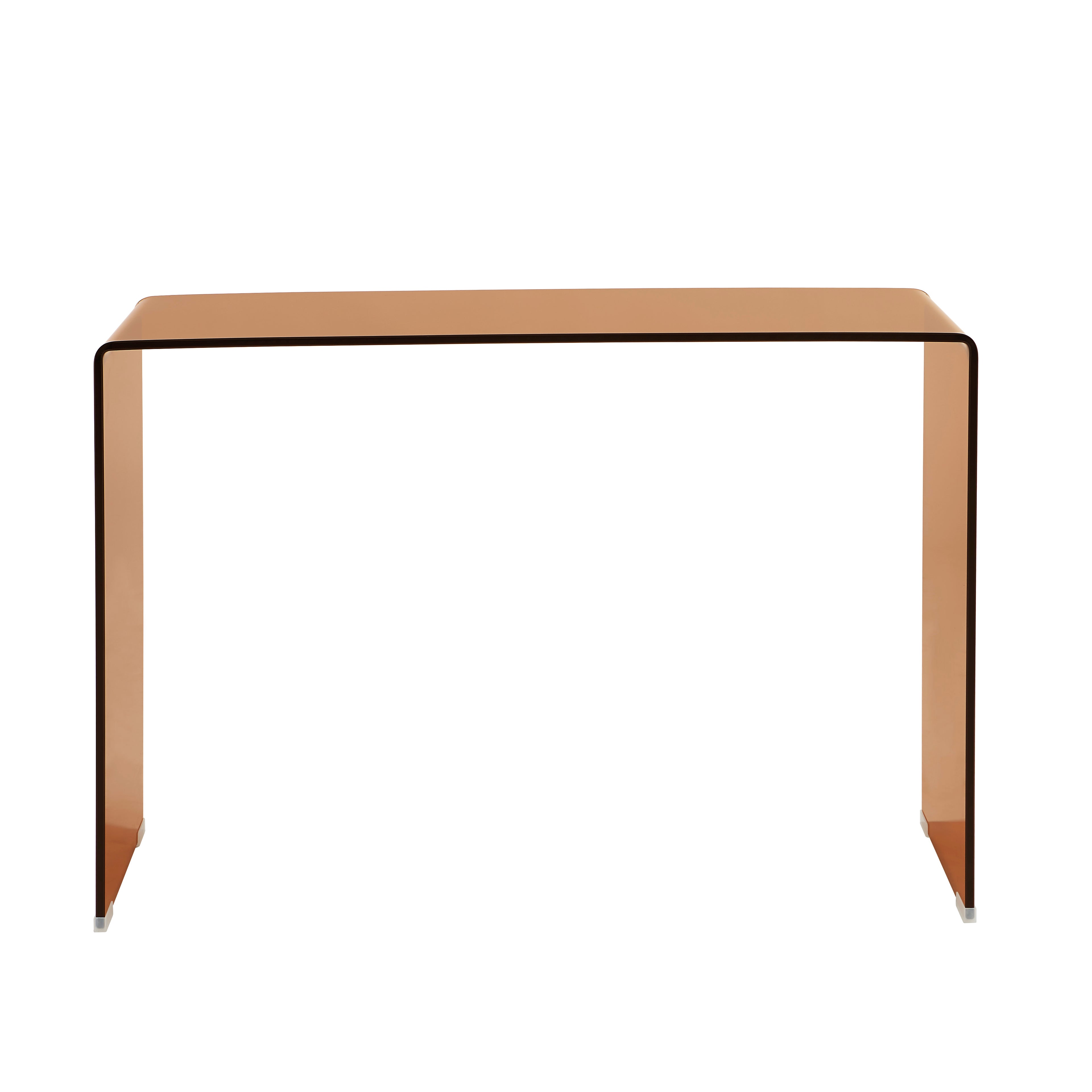 Ginza - Console - Tempered Glass - Amber