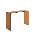 Ginza - Console - Tempered Glass - Amber