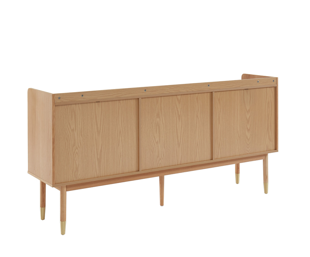 Leon - Buffet - Oak And Rattan Canework