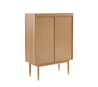 Leon - Sideboard - Oak Veneer And Rattan Canework