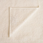 Ensemble De Serviettes De Toilette Et D'Invités Nicol En Éponge De Coton 430 G Avec Volant En Lin Et Coton - Ivoire