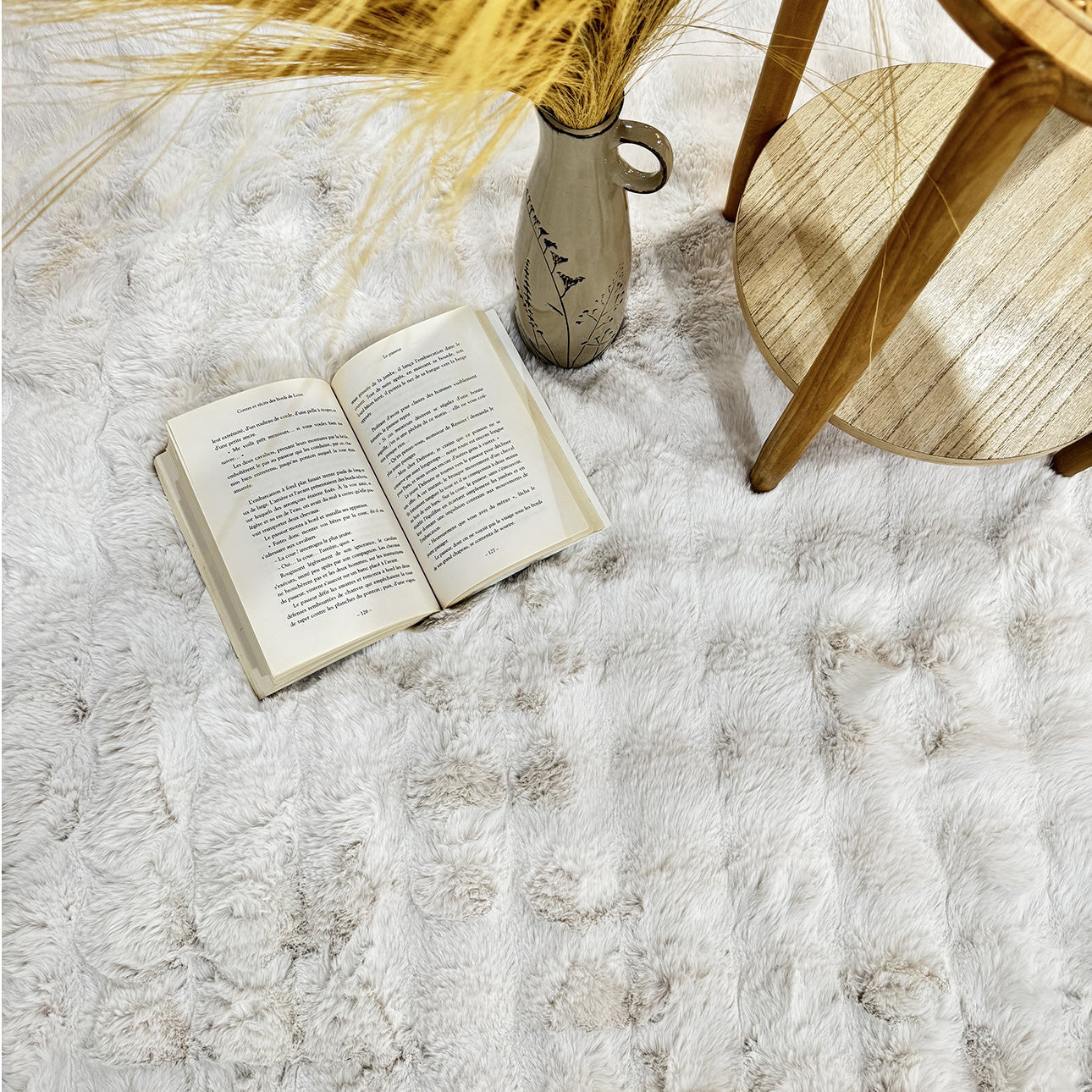 Bubble - Tapis D'Intérieur - Polyester - Blanc