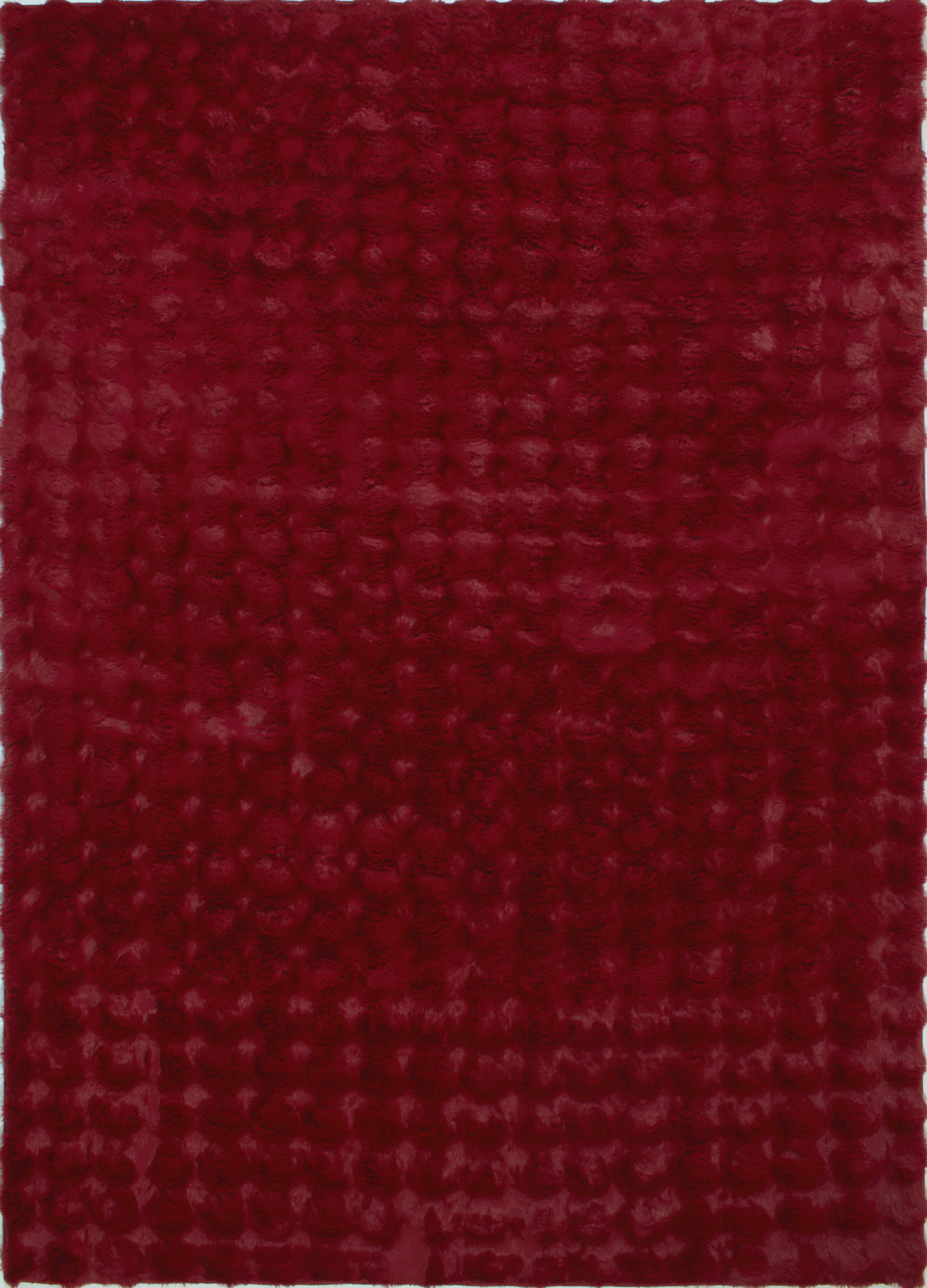 Bubble - Tapis D'Intérieur - Polyester - Rouge