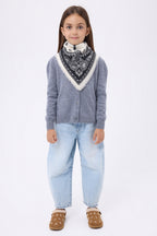 Small Butterfly Bandana - Black - Kids