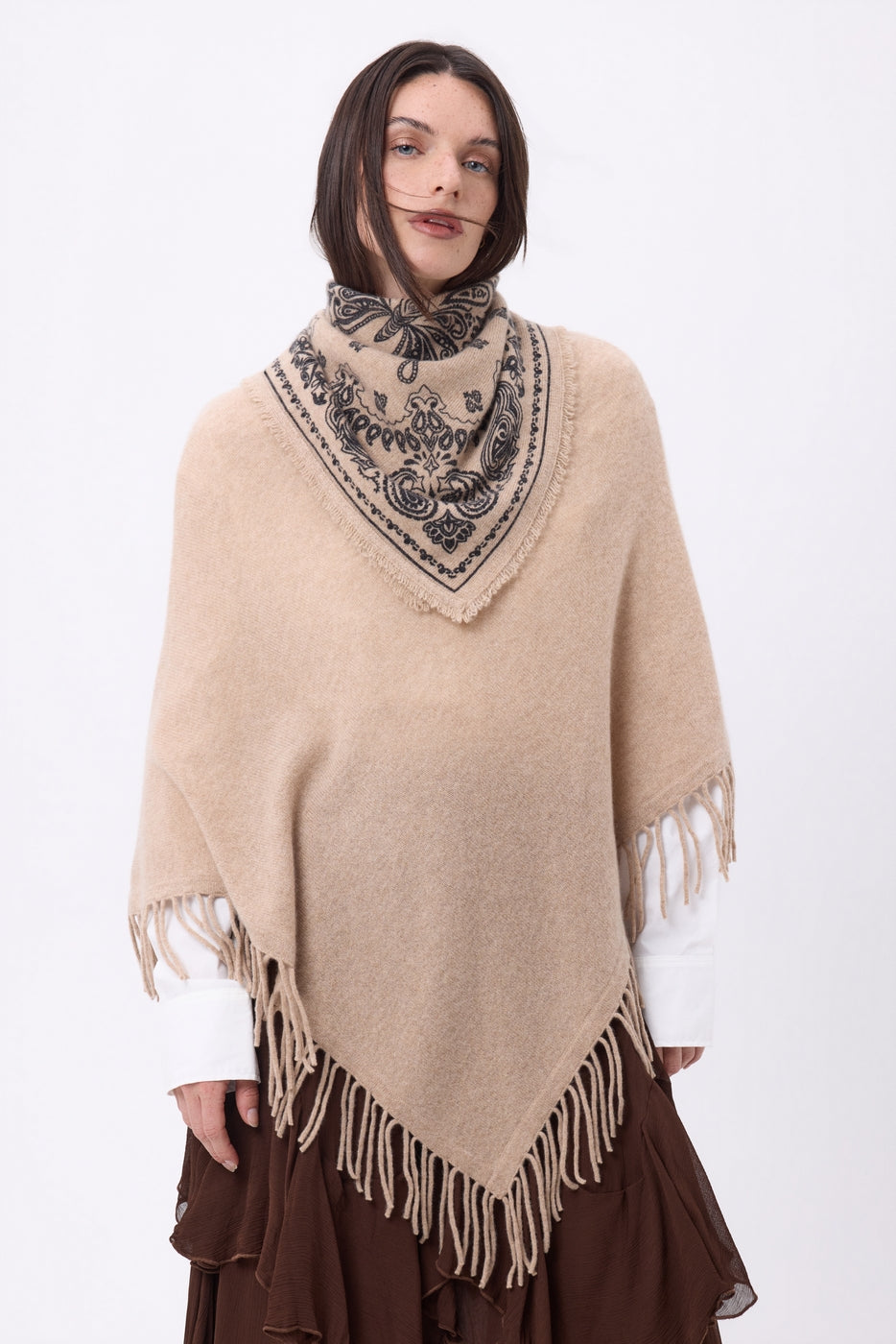 Bandana pequeño Butterfly - Beige crema - Mujer