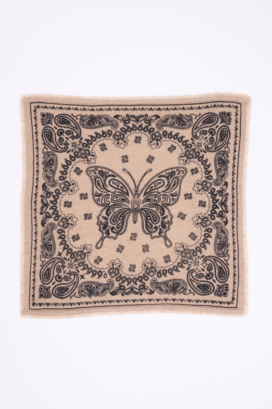 Bandana pequeño Butterfly - Beige crema - Mujer