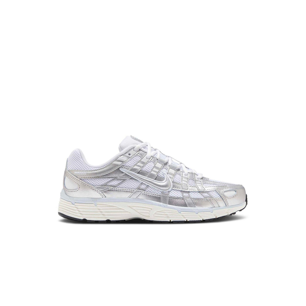 Nike P-6000 White Blue Tint Sail Metallic Silver (W) - Blanc