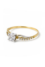 Bague "Coup De Foudre" Or Bicolore 375/1000