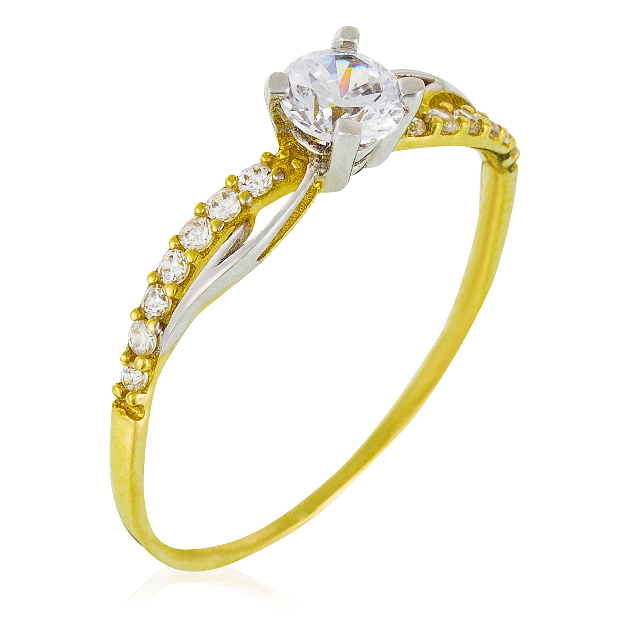 “Coup De Foudre” Ring 375/1000 Two-tone Gold