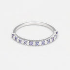 Anillo "Nadia" Tzn0.48/11 - Oro blanco 375/1000