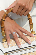 "Maestromantic" Ring with Diamonds 0.08/26 &amp; Tb 2.02/1 - 375/1000 White Gold