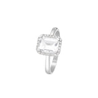 "Maestromantic" Ring with Diamonds 0.08/26 &amp; Tb 2.02/1 - 375/1000 White Gold
