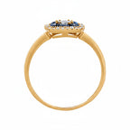 Anillo “Volga” D0.03/8 y Zafiro 0.58/8