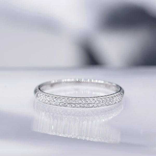 "Alliance Foch" Diamond Ring 0.15/50 - 375/1000 White Gold