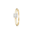 Anillo de diamantes "Akna" 0.11/11 - Oro amarillo 375/1000