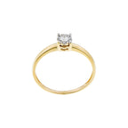 Anillo de diamantes "Akna" 0.11/11 - Oro amarillo 375/1000