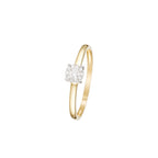 Bague "Akna" Diamants 0,11/11 - Or Jaune 375/1000