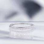 Anillo "Alianza Divina" Diamantes 0.12/24 - Oro blanco 375/1000