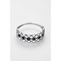"Pianosa" Sapphire Ring 0.38/6 - 375/1000 White Gold