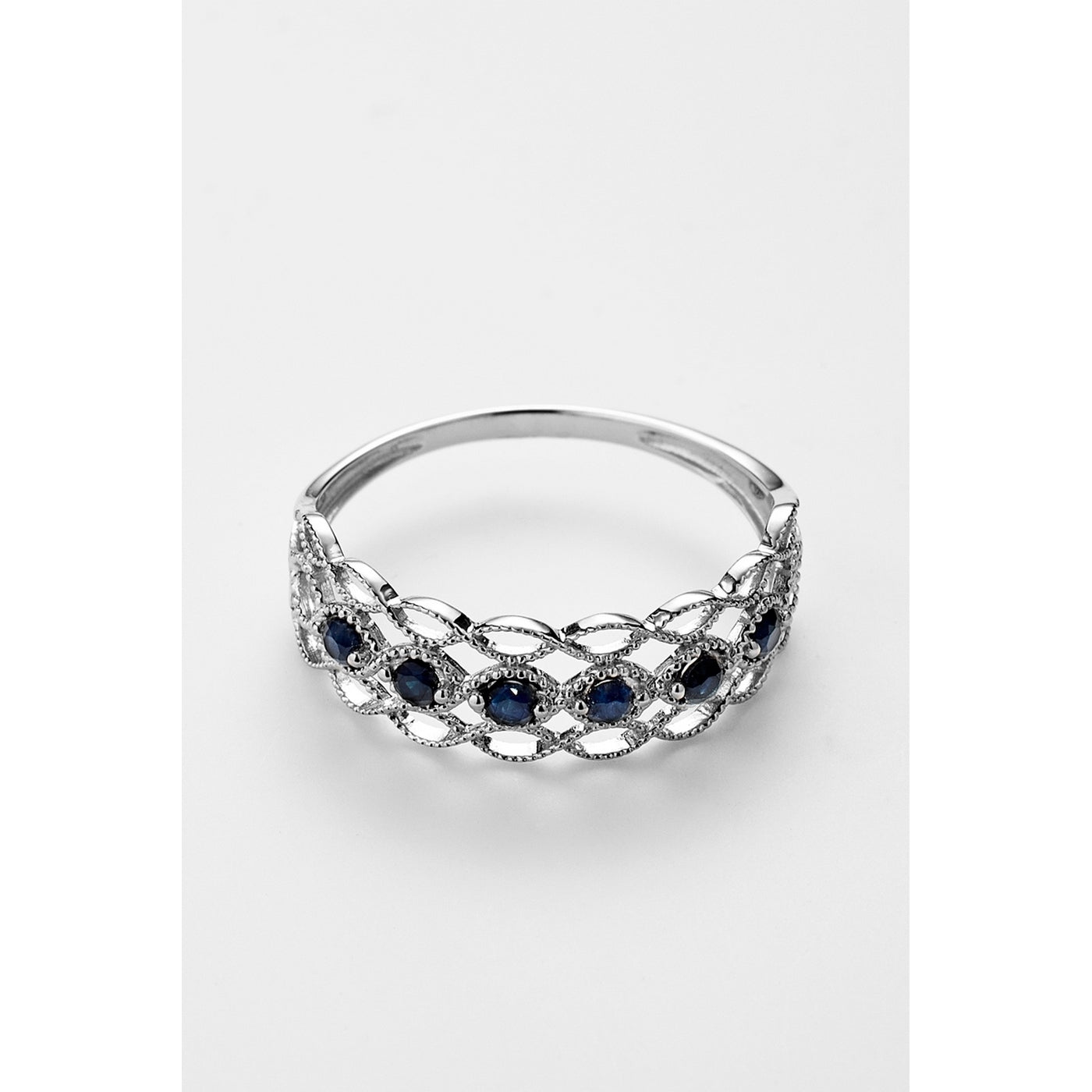 "Pianosa" Sapphire Ring 0.38/6 - 375/1000 White Gold