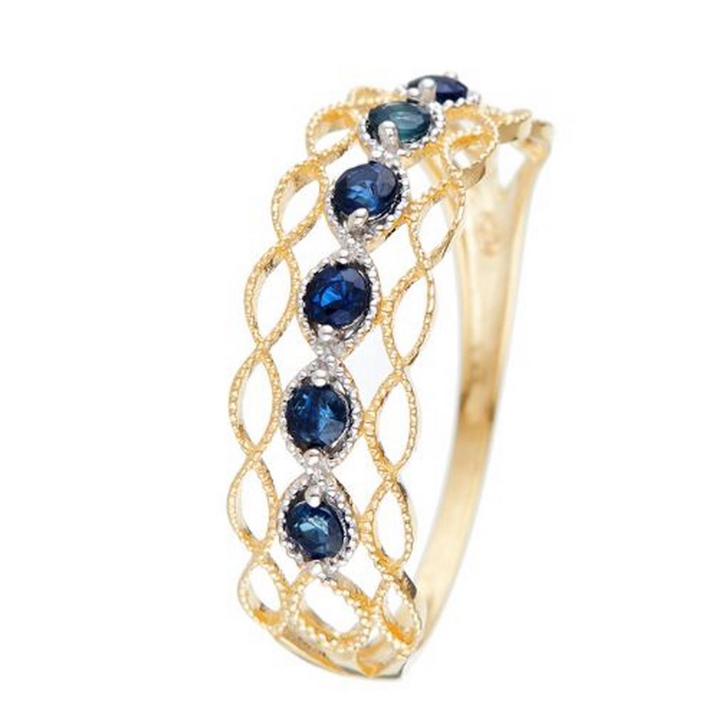 "Pianosa" Sapphire Ring 0.38/6 - 375/1000 Yellow Gold