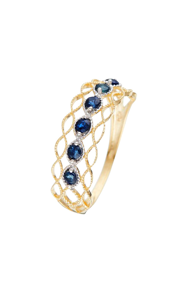 “Pianosa” Sapphire Ring 0.38/6