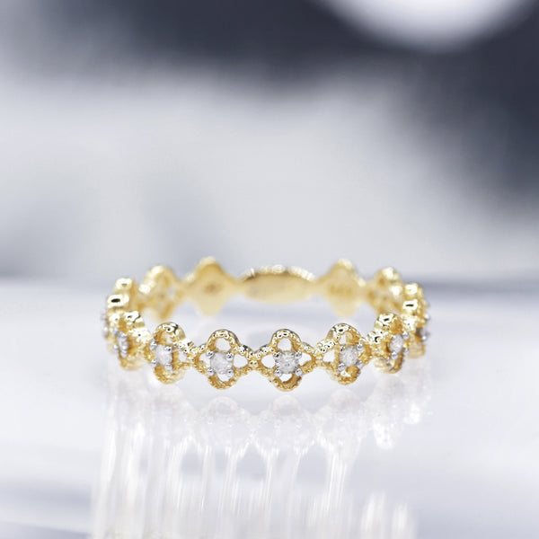 "Alicante" Diamond Ring 0.14/13 - 375/1000 Yellow Gold