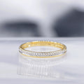 "Supreme" Ring with Diamonds 0.07/23 - 375/1000 Yellow Gold