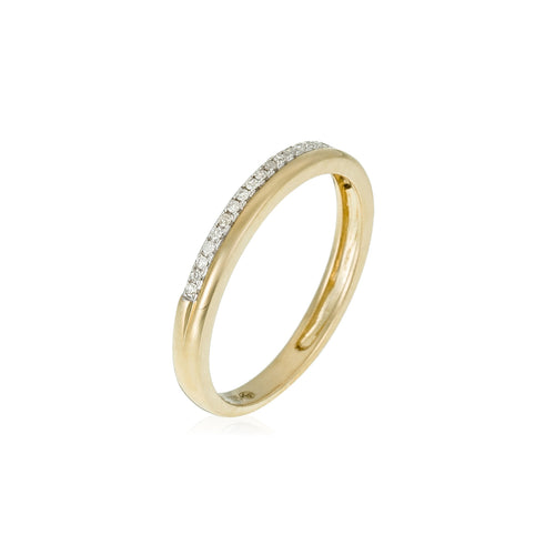 Bague "Suprême" Diamants 0,07/23 - Or Jaune 375/1000