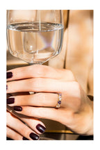 "Carat Color" Ring D0.09/6 & Rose Quartz 0.96/2 & Amethyst 0.74/2