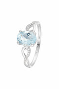 Bague "Tobago" D0,04/14 & Topaze Bleue 1,70/1