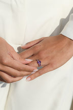 Anillo "Violet Hill" Amatista 3.23/5 - Oro amarillo 375/1000