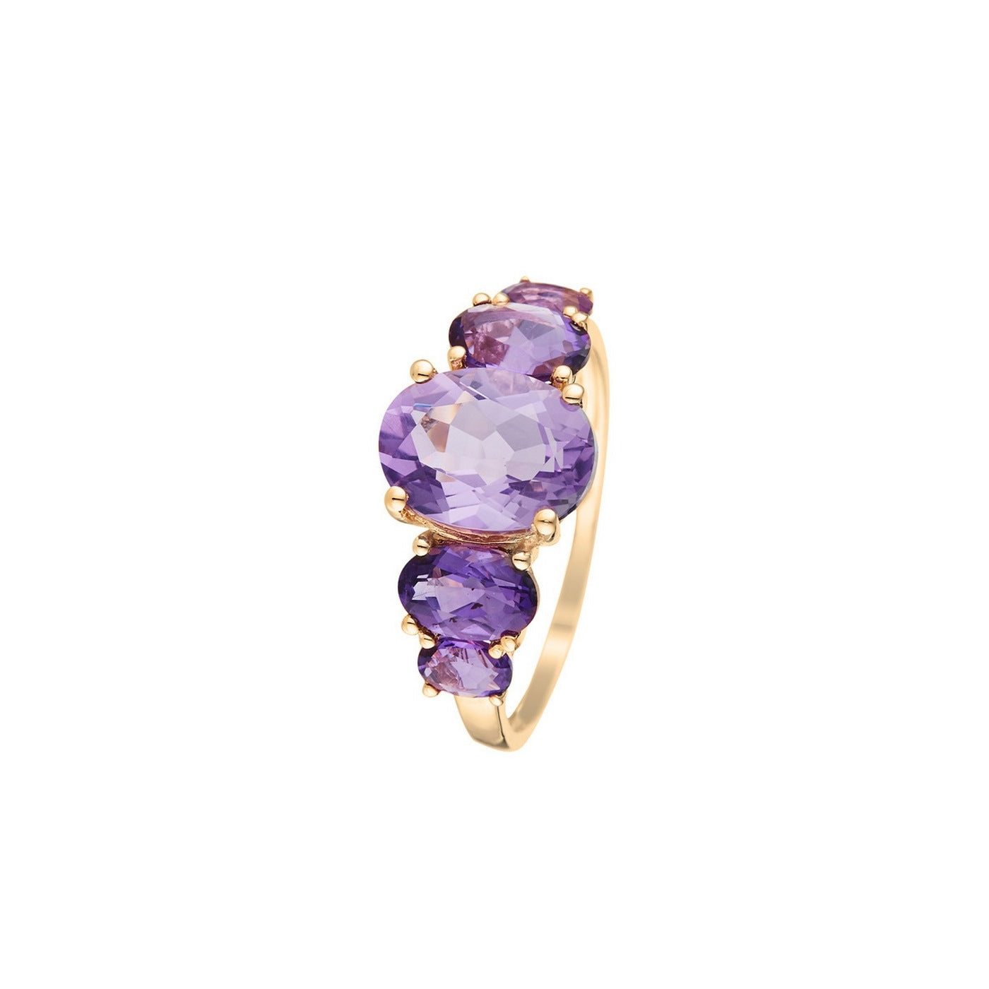 Anillo "Violet Hill" Amatista 3.23/5 - Oro amarillo 375/1000