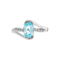 Anillo “Auckland” Diamantes 0.03/6 y Topacio 1.7/1