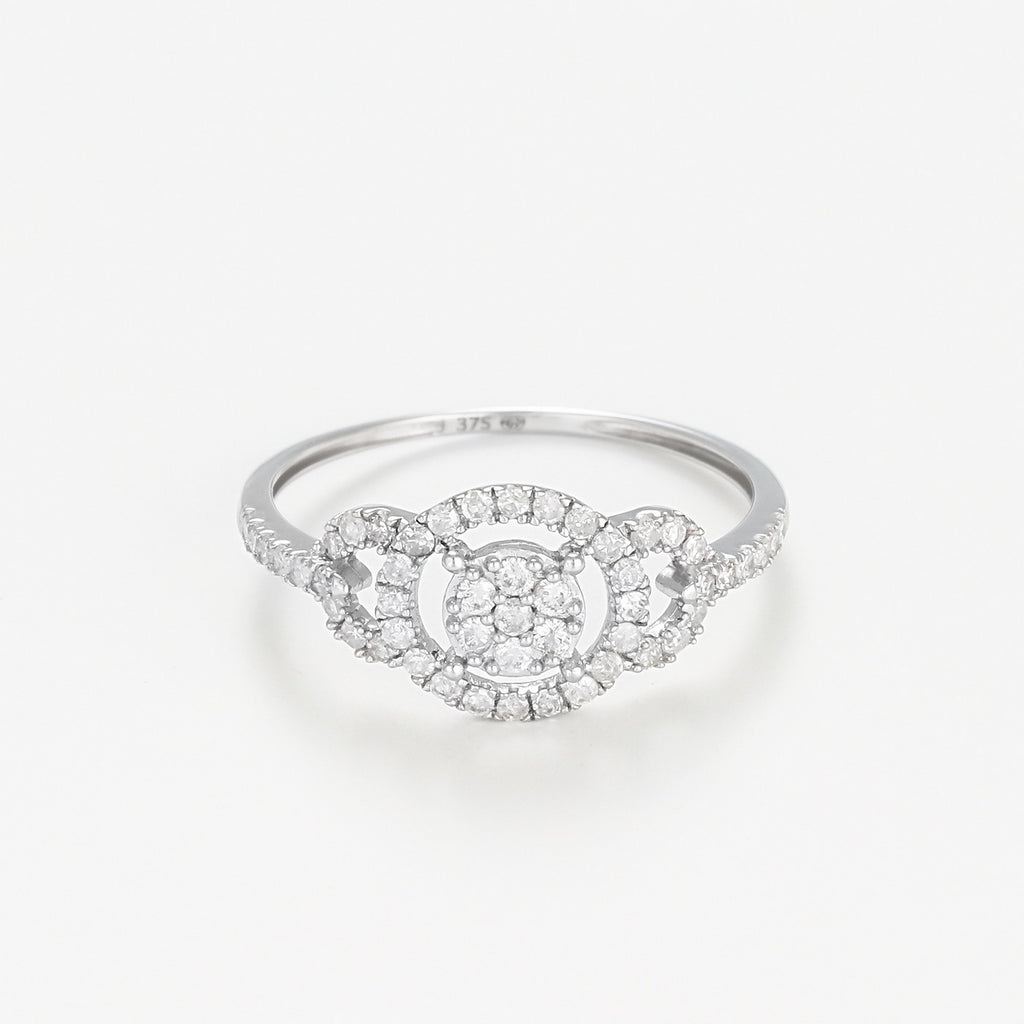"Infinity" Diamond Ring 0.31/51 - 375/1000 White Gold
