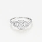 "Infinity" Diamond Ring 0.31/51 - 375/1000 White Gold