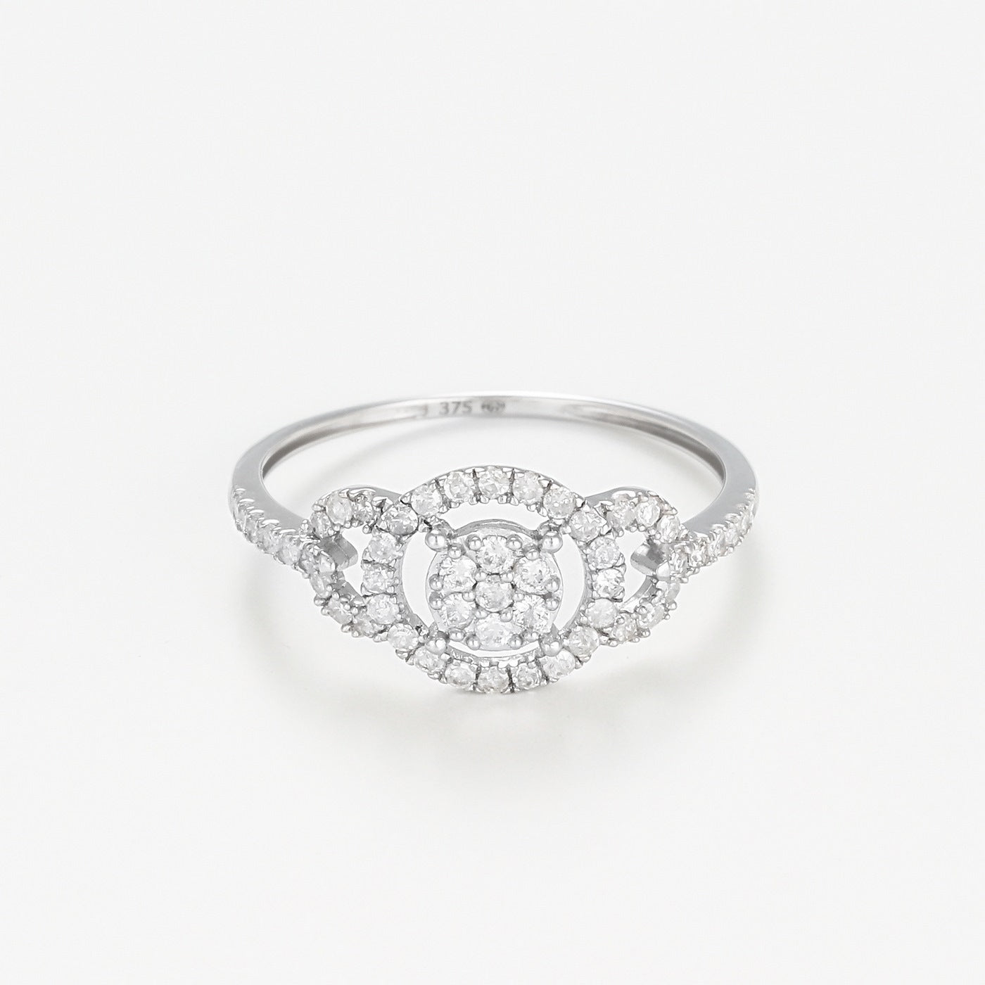 "Infinity" Diamond Ring 0.31/51 - 375/1000 White Gold
