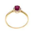 Bague "Capiz" D 0,06/18 Ru 0,55/1 - Or Jaune 375/1000