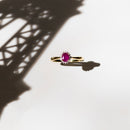 Bague "Capiz" D 0,06/18 Ru 0,55/1 - Or Jaune 375/1000