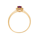 Bague "Capiz" D 0,06/18 Ru 0,55/1 - Or Jaune 375/1000