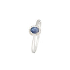 Bague "Abra" D 0,06/18 Sa 0,55/1 - Or Blanc 375/1000